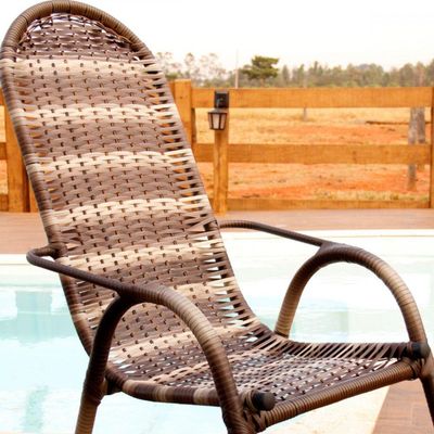 Cadeirao De Area Luxo Adulto Junco Cappuccino Braga Cappuccino