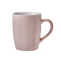 Caneca Café Chá Textura Frozen 360ml Rosa