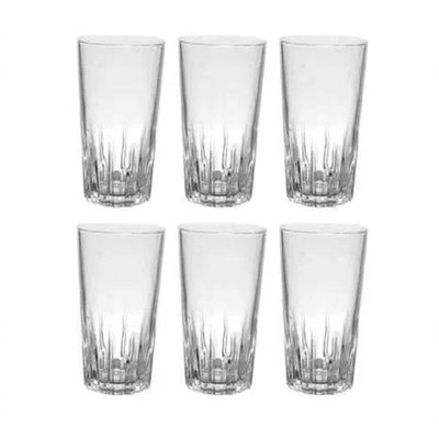 Jogo De Copos Bali Vidro 6 Peças 280ml
