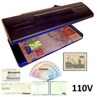 Identificador Notas Detector De Dinheiro Falso Teste Cédula