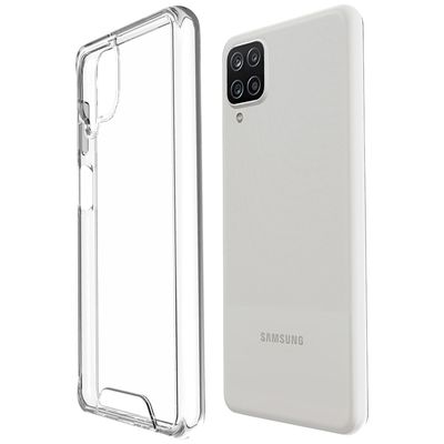 Kit Celular Samsung Galaxy A12 Preto 64GB + Capa Antiqueda Y-Cover Space + Película Y-Protection