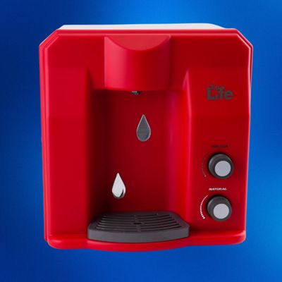 Purificador De Água Gelada Flex He Top Life Ph Alcalino Cor Vermelho 220v