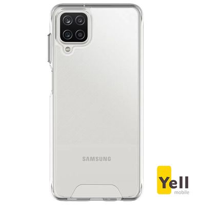 Kit Celular Samsung Galaxy A12 Preto 64GB + Capa Antiqueda Y-Cover Space + Película Y-Protection