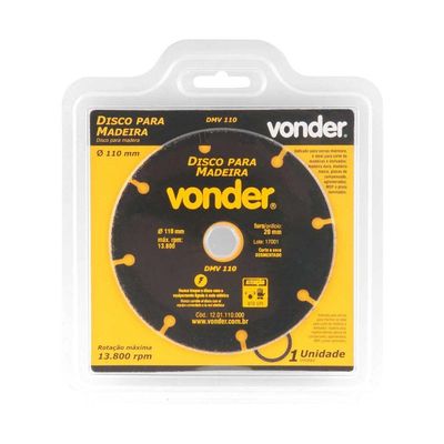 Disco Para Madeira 110mm Dmv110 - Vonder