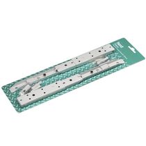 Kit 01 Par Suporte Para Mesa Dobrável Retrátil 30cm H02 Mão Francesa Branco