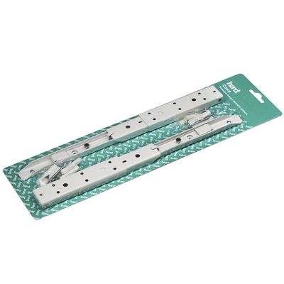 Kit 01 Par Suporte Para Mesa Dobrável Retrátil 30cm H02 Mão Francesa Branco