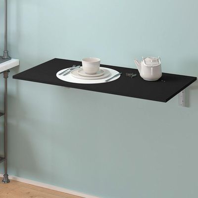 Kit 01 Par Suporte Para Mesa Dobrável Retrátil 30cm H02 Mão Francesa Branco