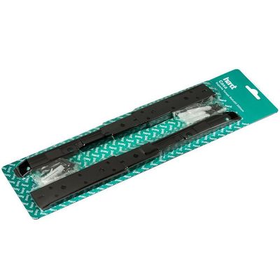 Kit 02 Pares Suporte Para Mesa Dobrável Retrátil 30cm H02 Mão Francesa Preto