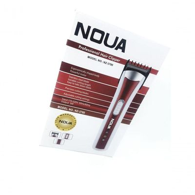 Máquina Noua Corta Cabelo Fazer Barba Recarregável Azul Bivolt