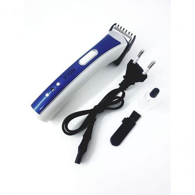 Máquina Noua Corta Cabelo Fazer Barba Recarregável Azul Bivolt