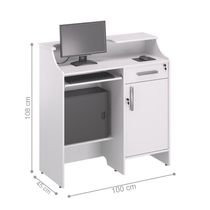 Guiche Atendimento Aliam Com Gaveta Branco