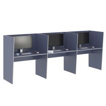 Guiche Office 3 Lugares Irlanda Azul