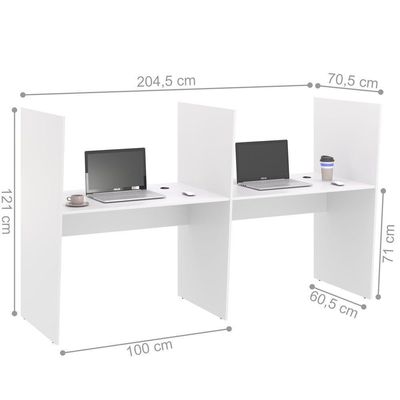 Guiche De Atendimento 2 Lugar Veneza Branco