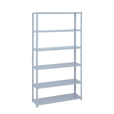 Kit - 6 Estantes Leve De Metal Reforçada 40 Cm 6 Níveis 25kg Por Bandeja - Sa Gôndolas