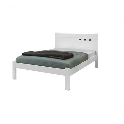 Cama Casal Paola Ii Branco - Framar Móveis