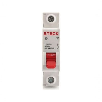 Disjuntor Din 1p 16a 3ka 230v Ca Curva C Steck