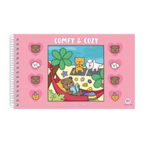 Comfy Cozy Rosa 48 Páginas Capa Dura - Ciranda Cultural