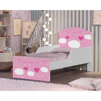 Cama Infantil Nuvem Rosa Menina