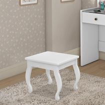 Banqueta Para Penteadeira Em Mdf 022034 Branco Lpa Branco