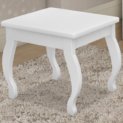 Banqueta Para Penteadeira Em Mdf 022034 Branco Lpa Branco