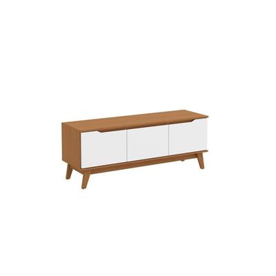Rack Kappesberg 3 Portas Canela/branco 136cm