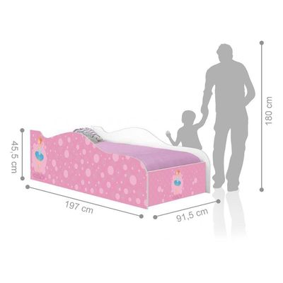 Cama Fun Bailarina Solteiro Com Colchão