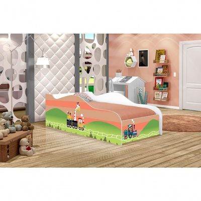Mini Cama Fun Trenzinho Infantil Com Colchão