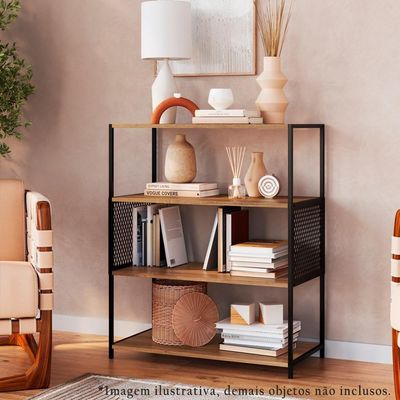 Rack 180 Cm 2 Pt Estante 77 Cm Industrial 27x24 Mell Preto Pp Mell Preto