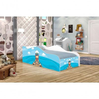 Cama Fun Capitão Marinho Solteiro Com Colchão