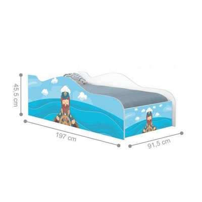 Cama Fun Capitão Marinho Solteiro Com Colchão