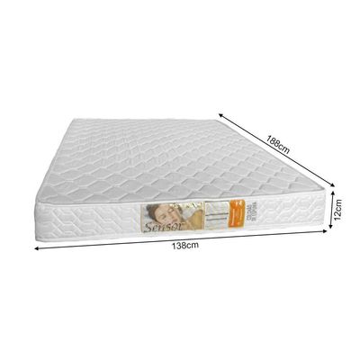 Cama Casal Com Colchão Casinha Montessoriana ágatha Branco/amêndoa Branco