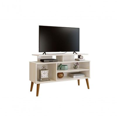 Rack Com Nichos Lyon Off White E Naturale Carmolar