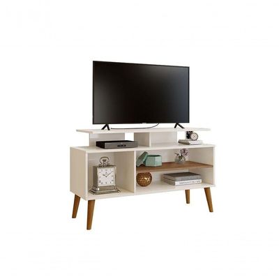Rack Com Nichos Lyon Off White E Naturale Carmolar