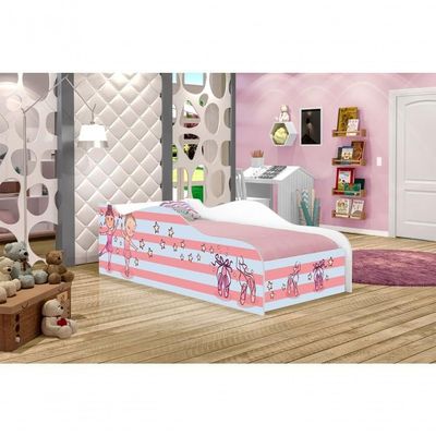 Mini Cama Fun Bailarinas Meninas Infantil Com Colchão