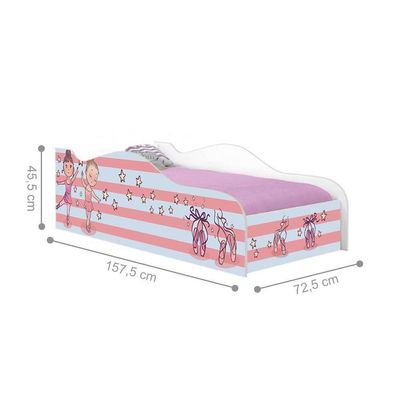 Mini Cama Fun Bailarinas Meninas Infantil Com Colchão