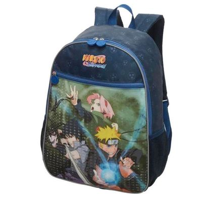 Kit Mochila Costas Lancheira Estojo Simples Infantil Escolar Menino Naruto Jiraya Time 7