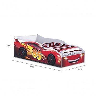Cama Carro Infantil Red Com Colchão - Gabrielli Móveis