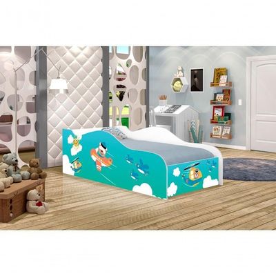 Cama Fun Patrulha Animal Solteiro Com Colchão