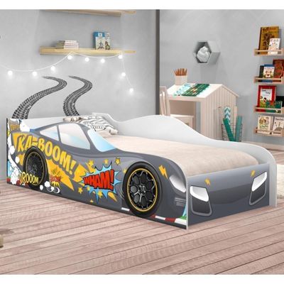 Cama Carro Kaboom Chumbo Solteiro