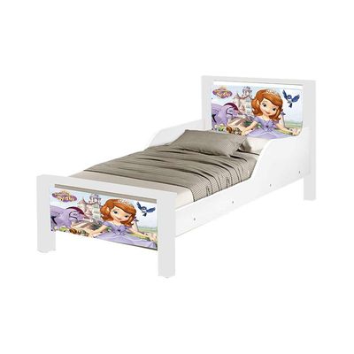 Mini Cama Infantil Princesa Sofia Adesivada+Colchão Branco