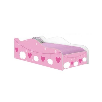 Mini Cama Like Rosa Menina Infantil Com Colchão