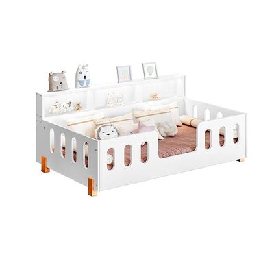 Cama De Criança Infant Montessoriana Led Nina Com Nicho Branco