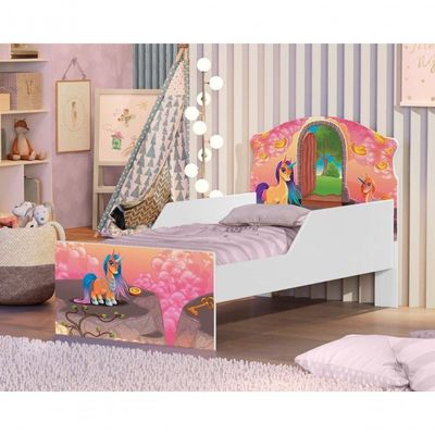Mini Cama Unicórnio Mágico Com Colchão
