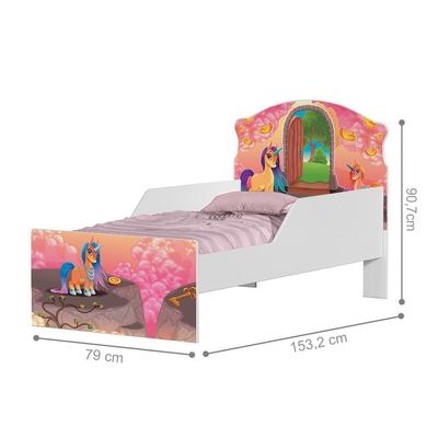 Mini Cama Unicórnio Mágico Com Colchão