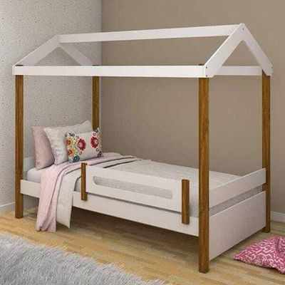 Bicama Solteiro Montessoriana Eliz Com Branco/mel