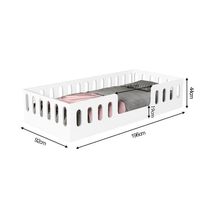 Cama Helo SolteiroBranca Branco