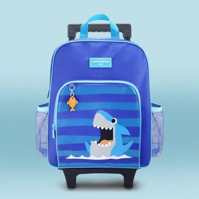 Conjunto De Mochila Com Rodinhas E Lancheira Térmica Infantil 4750ml Azul