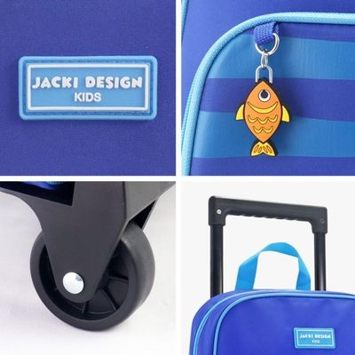 Conjunto De Mochila Com Rodinhas E Lancheira Térmica Infantil 4750ml Azul