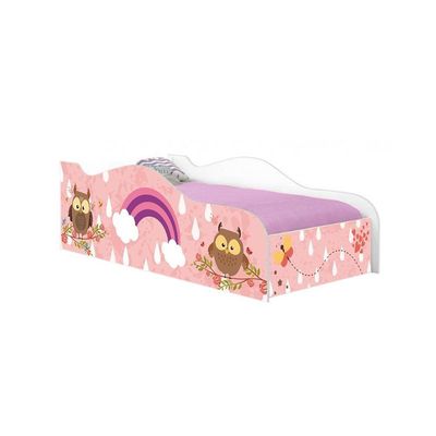 Mini Cama Fun Corujinhas E Borboletas Infantil Com Colchão