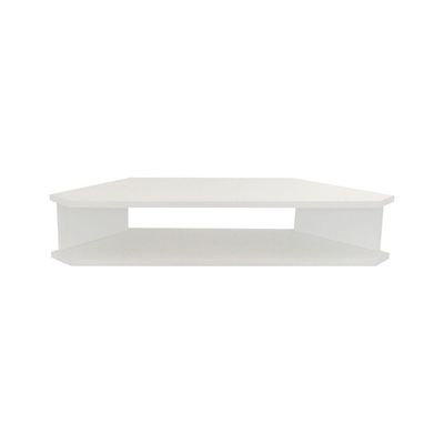 Rack Suspenso Para Tv De Até 39” Aparador Bancada Estante De Canto Branco